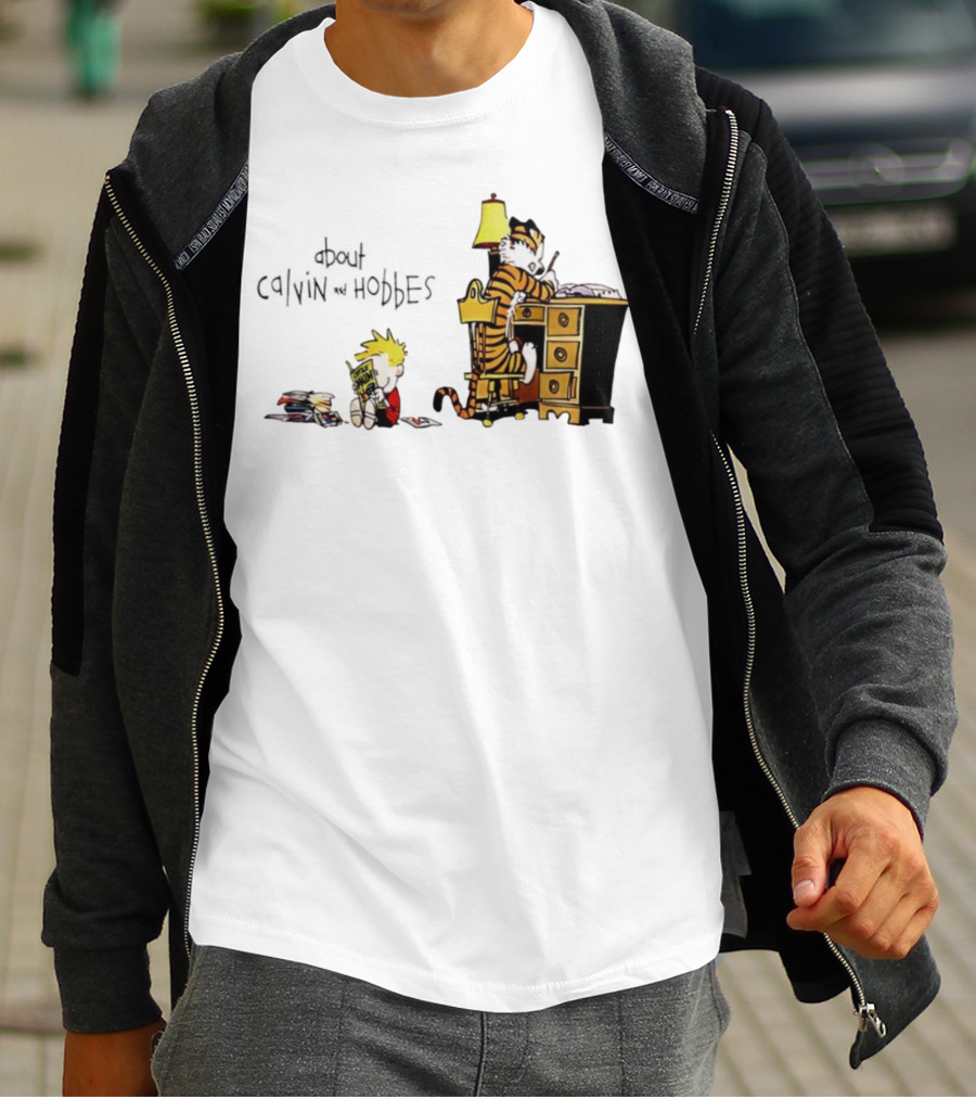 About Calvin And Hobbes Comics Reading And Writing T-Shirt