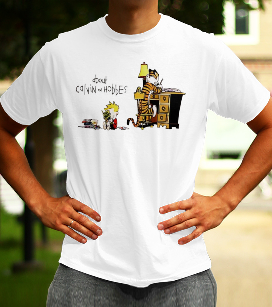 About Calvin And Hobbes Comics Reading And Writing T-Shirt
