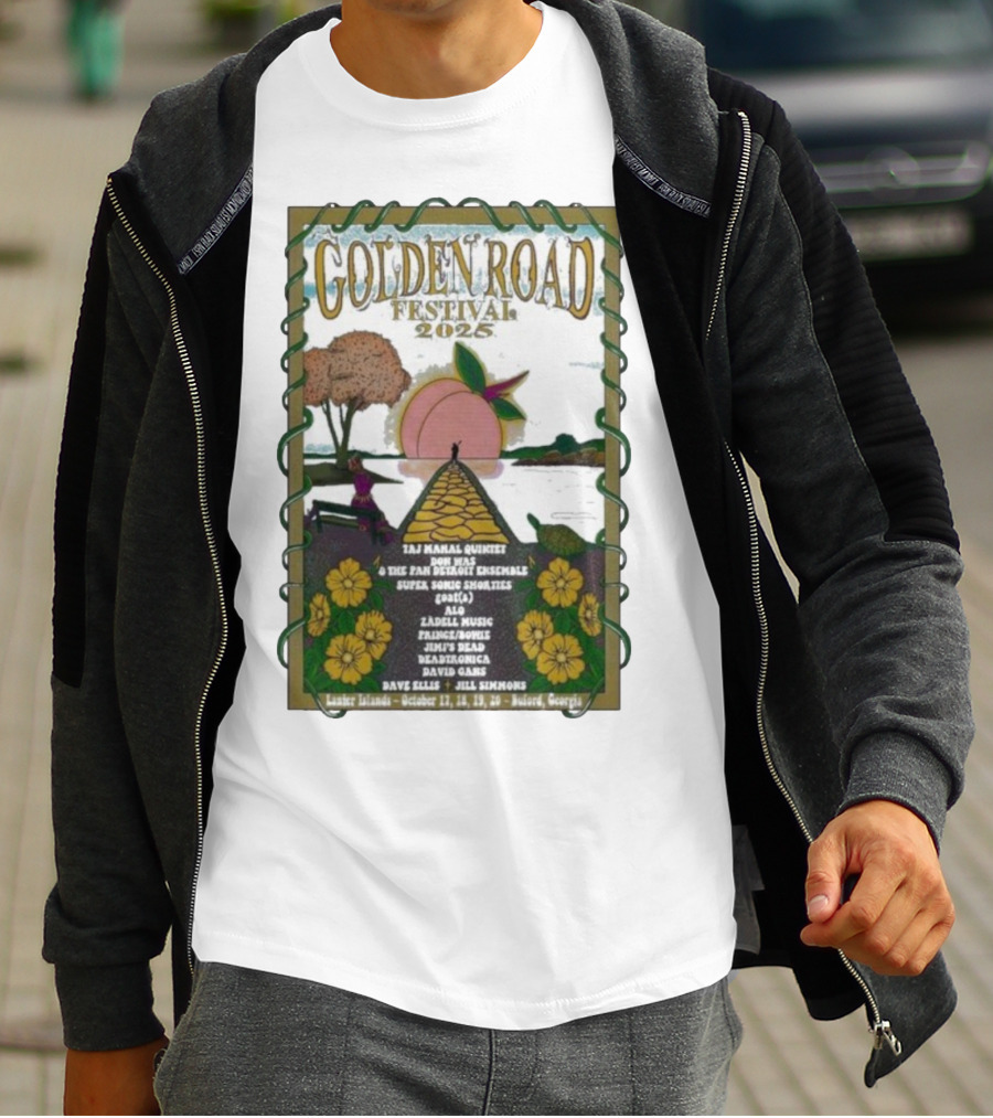 Golden Road Festival Buford Georgia October 17-20 2025 Taj Mahal Quintet Concert Event T-Shirt