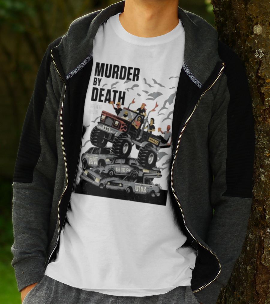 Murder By Death October 19 2025 Salt Lake City Tour Utah Depot Event Monster Truck Illustration T-Shirt