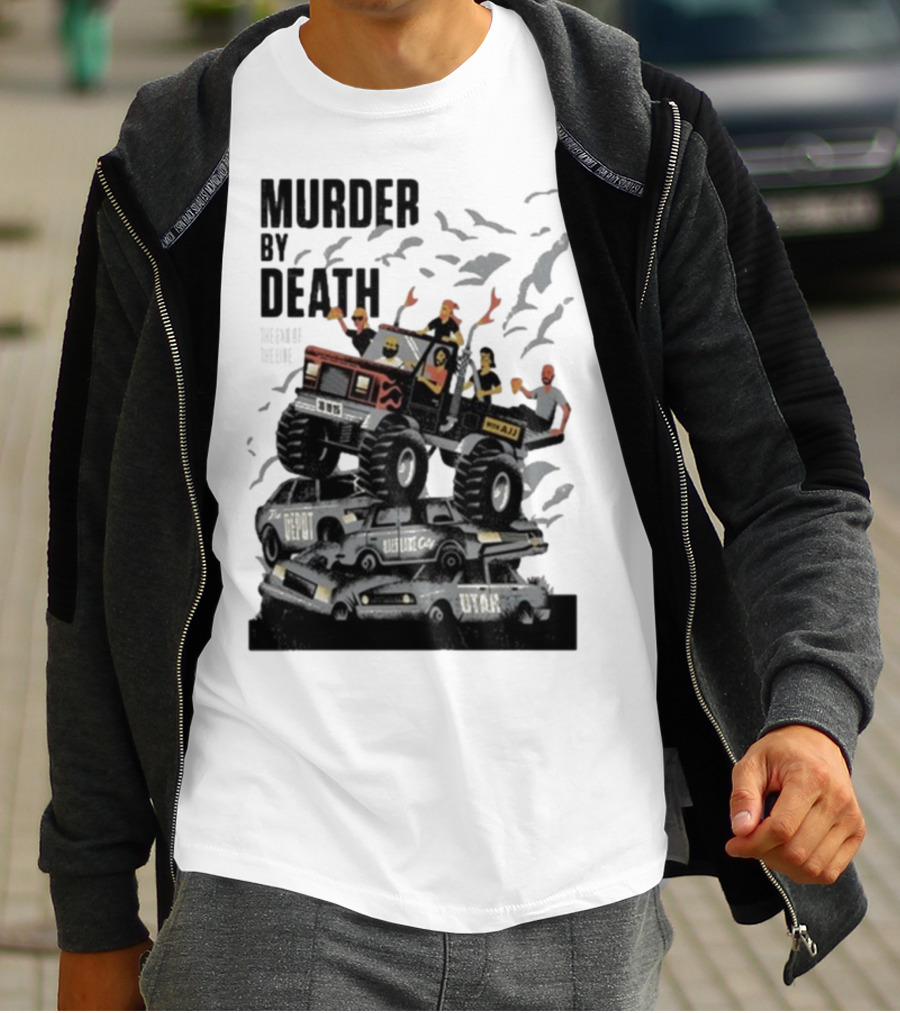Murder By Death October 19 2025 Salt Lake City Tour Utah Depot Event Monster Truck Illustration T-Shirt
