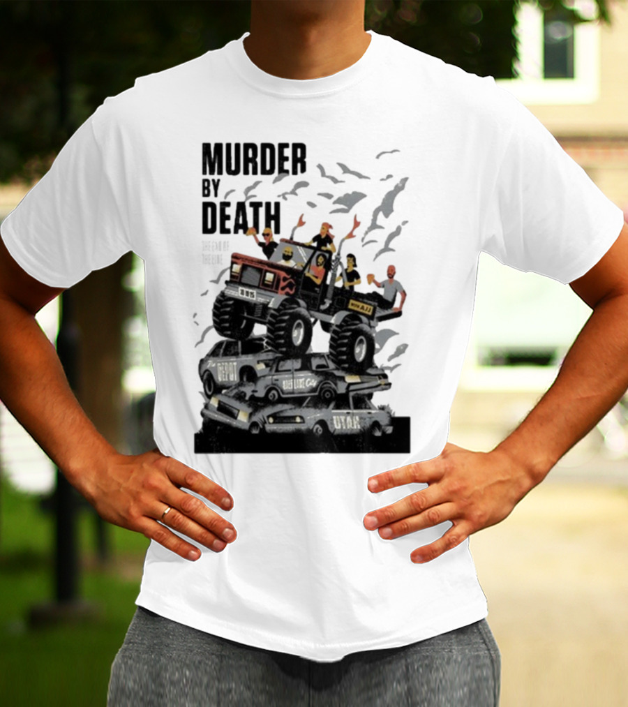 Murder By Death October 19 2025 Salt Lake City Tour Utah Depot Event Monster Truck Illustration T-Shirt