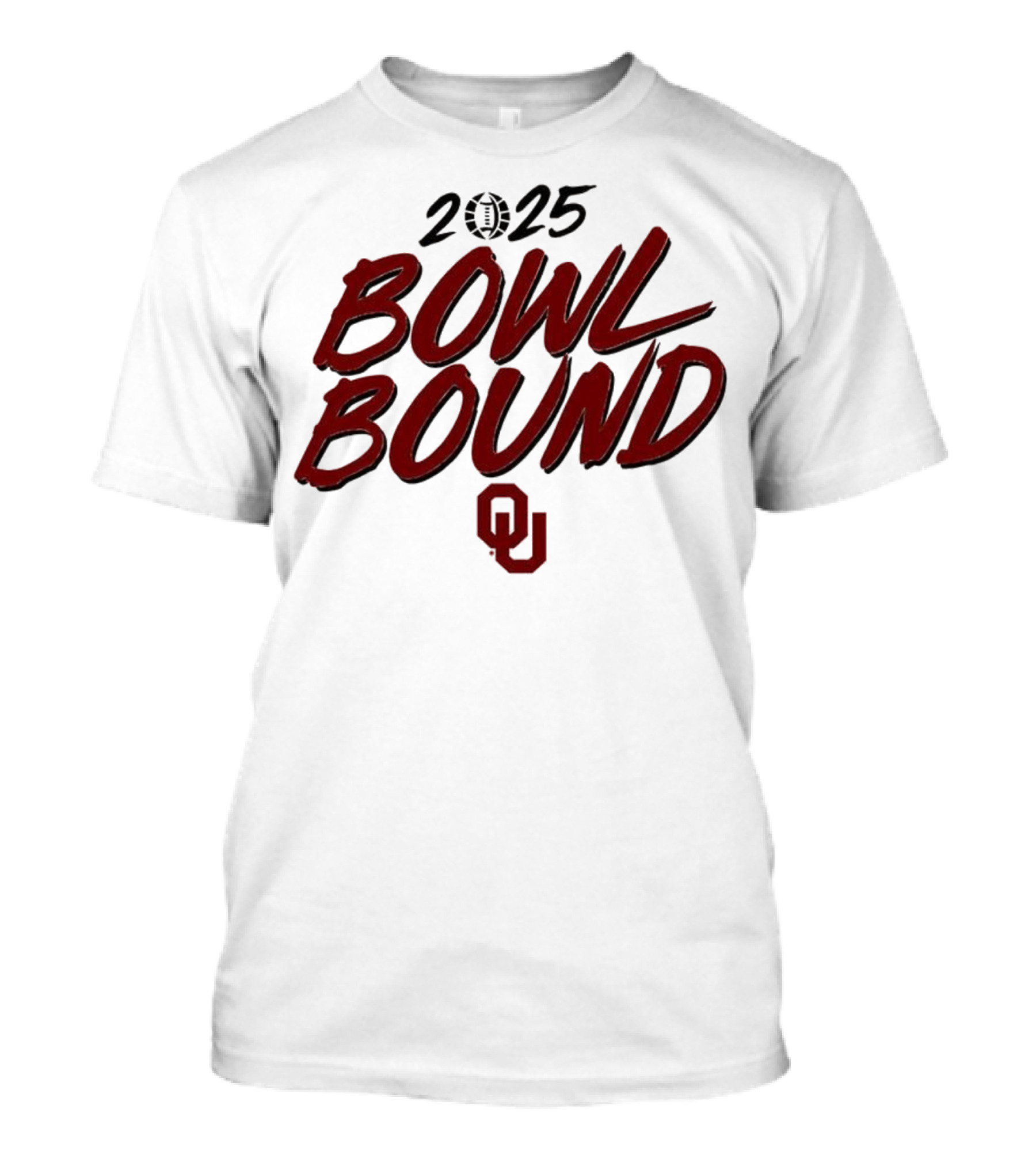 2025 Oklahoma Sooners Bowl Bound OU Logo T-Shirt