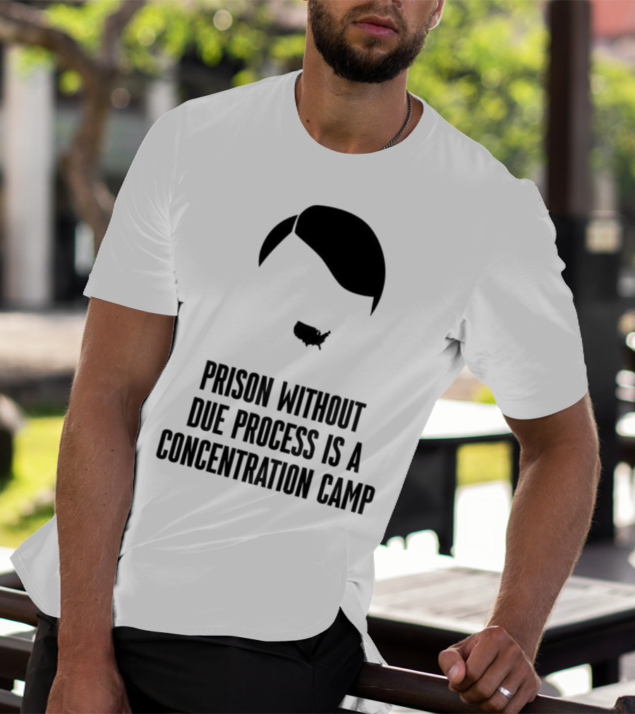 Prison Without Due Process Is A Concentration Camp Face Icon Illustration T-Shirt