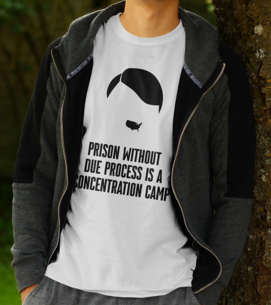 Prison Without Due Process Is A Concentration Camp Face Icon Illustration T-Shirt