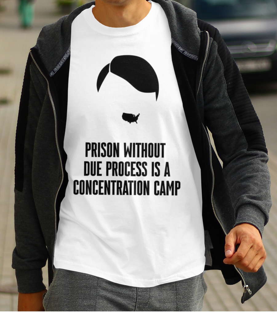 Prison Without Due Process Is A Concentration Camp Face Icon Illustration T-Shirt