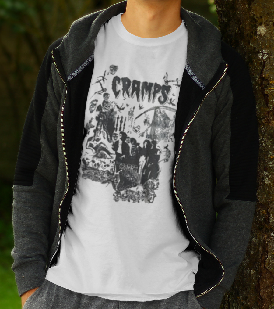 Cramps Punk Rock Psychobilly Tour 1982 Bad Music For Bad People T-Shirt