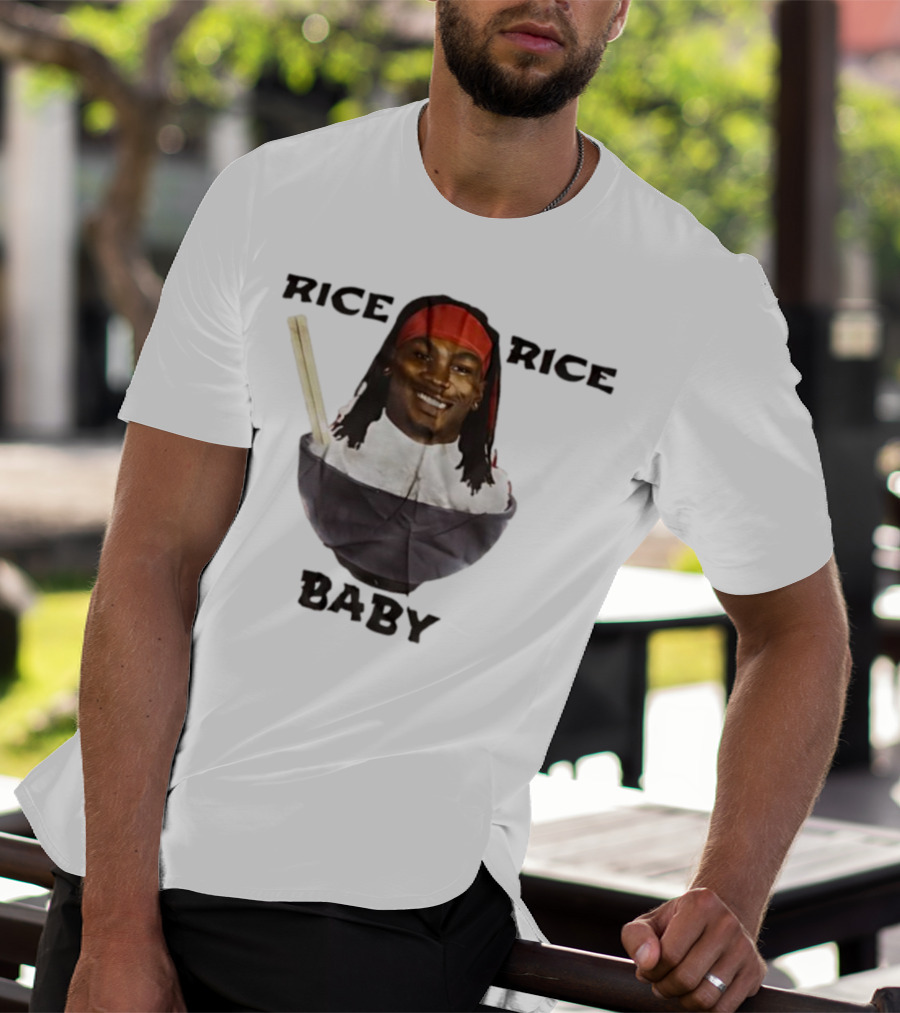 Rashee Rice Rice Baby Bowl Chopsticks Headband T-Shirt