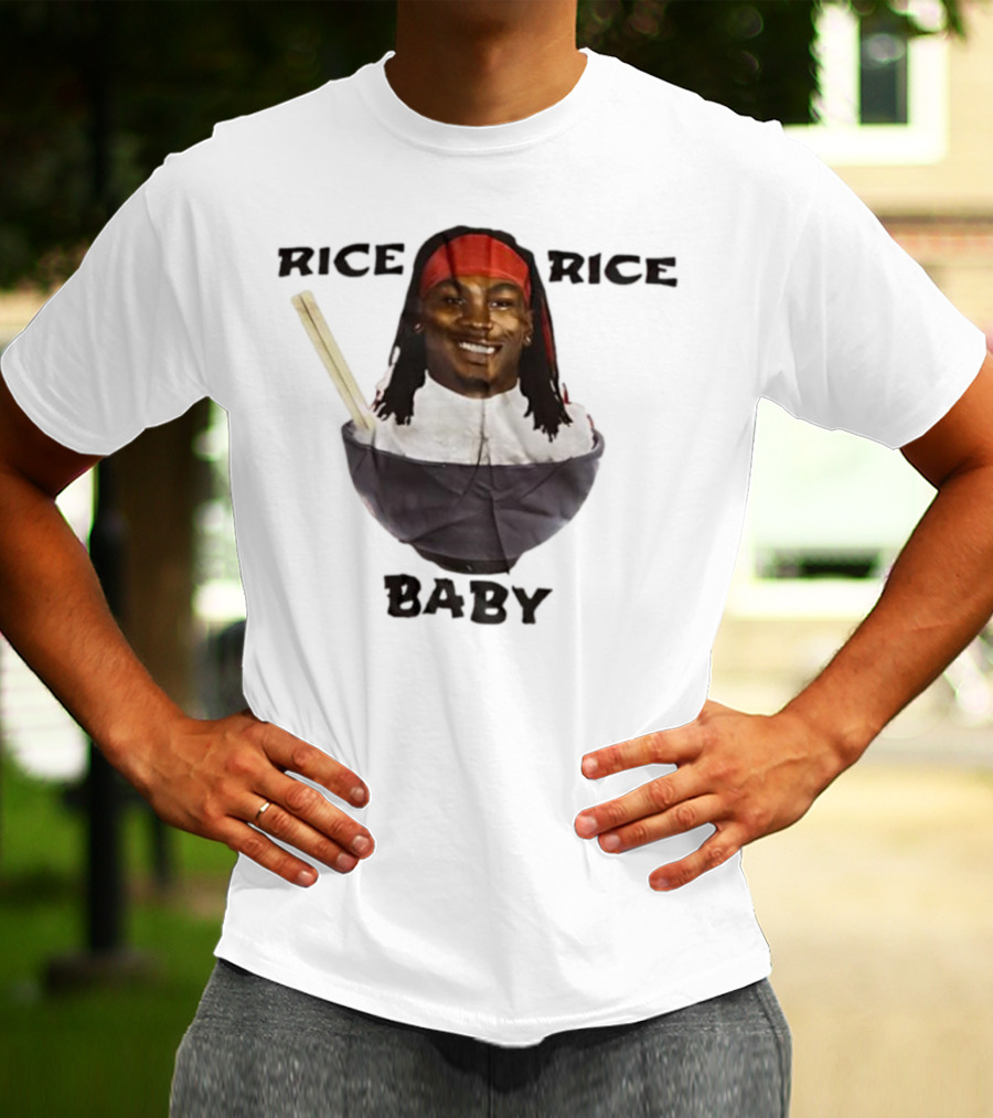 Rashee Rice Rice Baby Bowl Chopsticks Headband T-Shirt