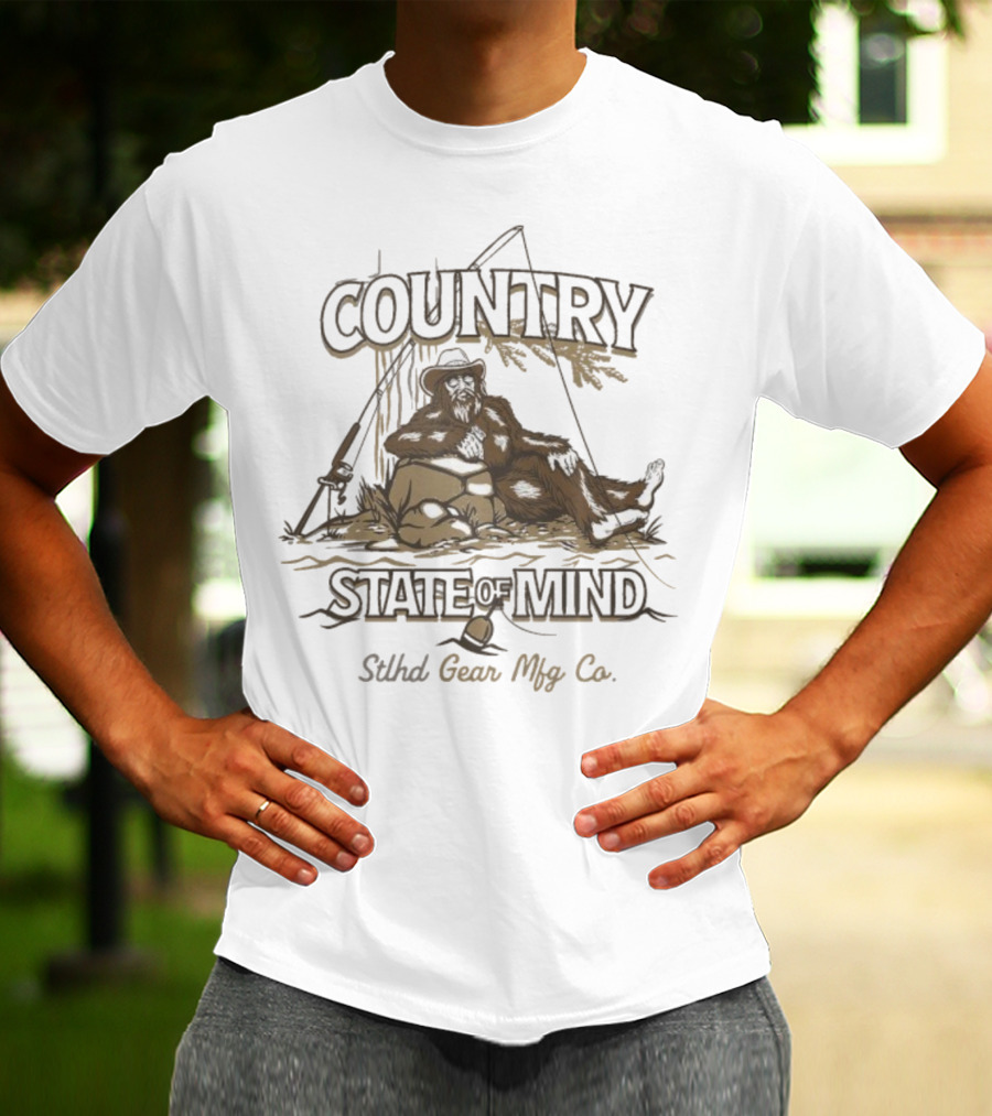 Country State Of Mind Stlhd Gear Mfg Co Fishing T-Shirt