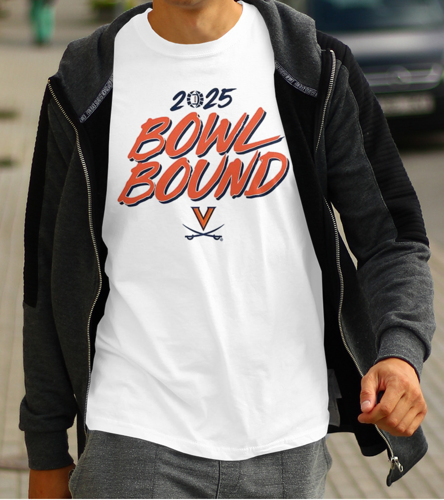 2025 Virginia Cavaliers Bowl Bound V Logo T-Shirt