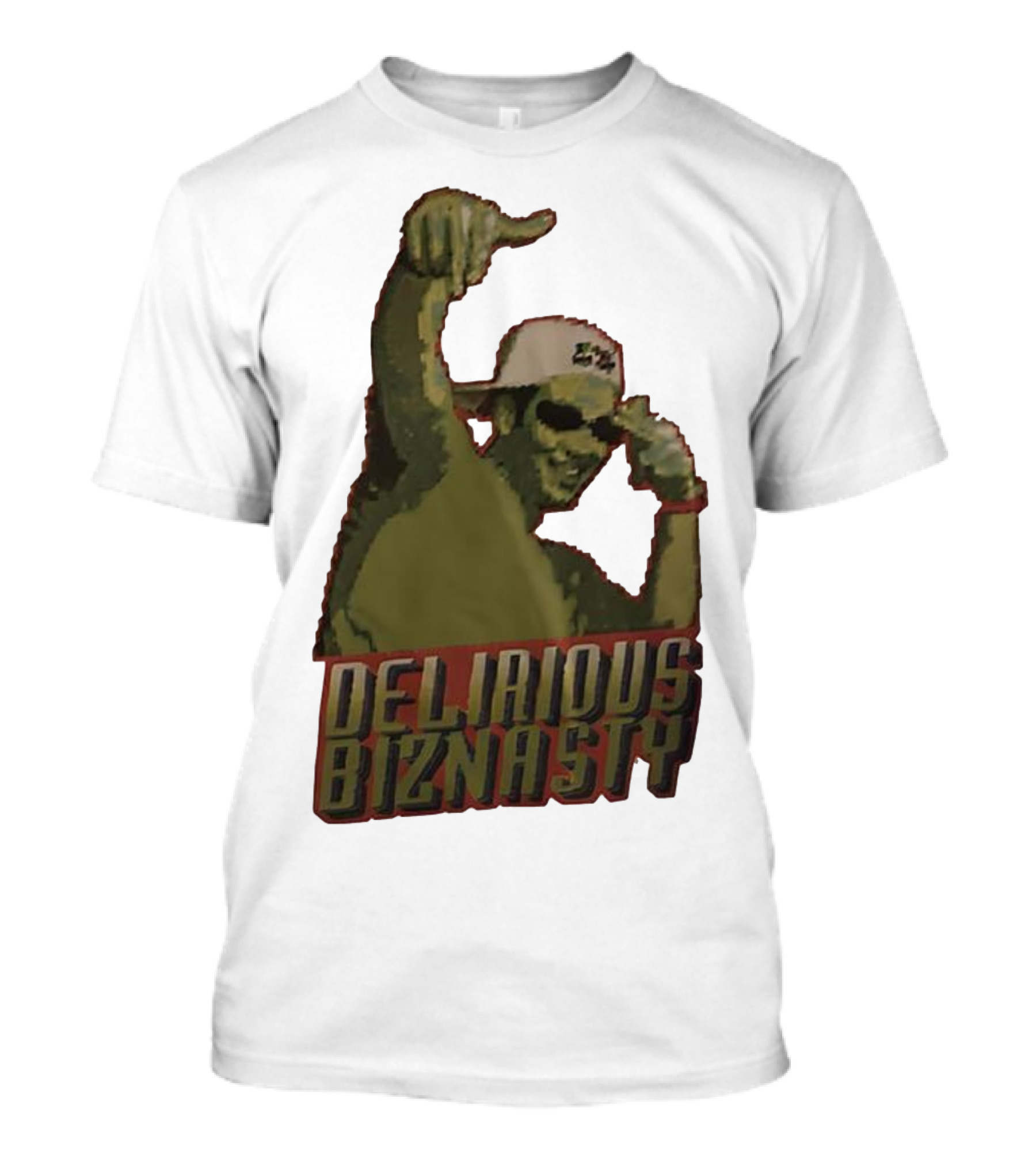 Delirious Biznasty Graphic With Man In Sunglasses And Cap T-Shirt