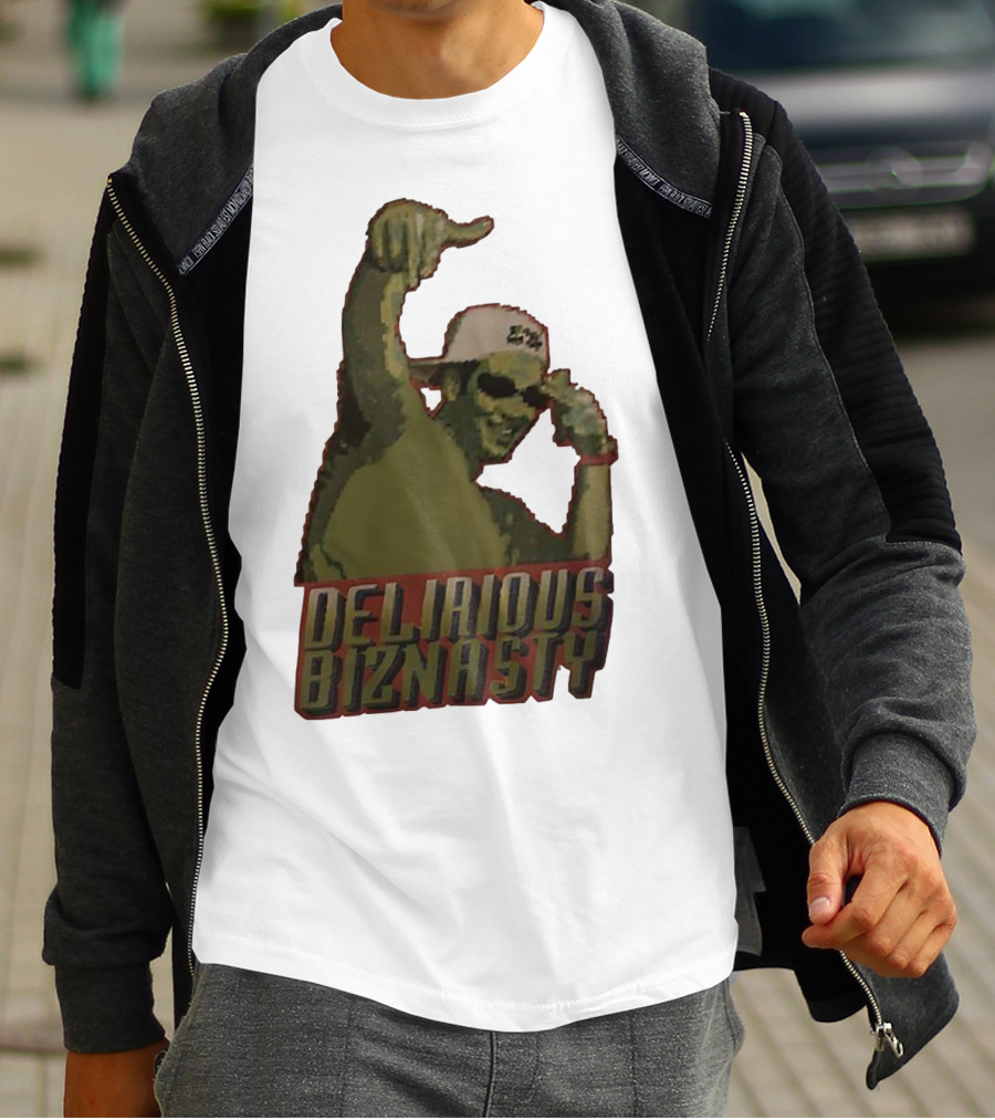 Delirious Biznasty Graphic With Man In Sunglasses And Cap T-Shirt