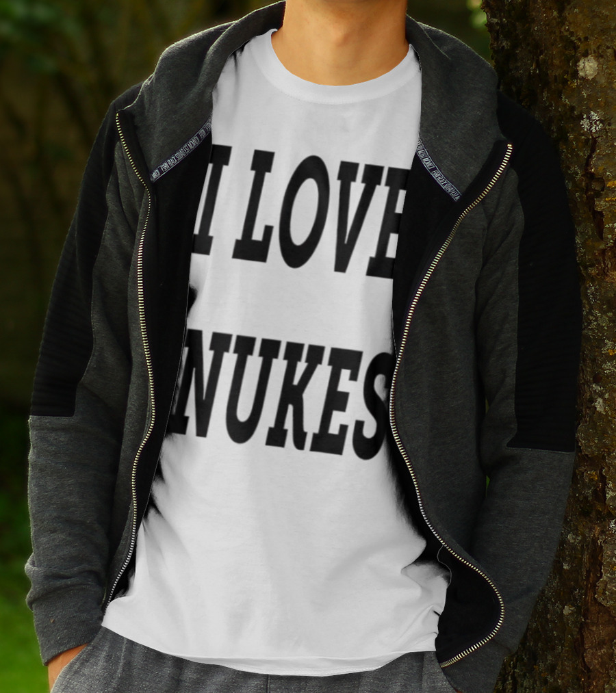 I Love Nukes DJ Smokey Retro Vibe T-Shirt