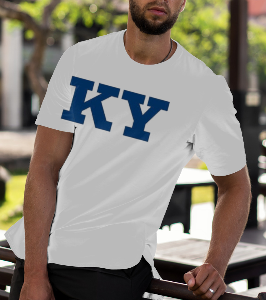 Kentucky KY Bold Blue Letters Iconic State Pride T-Shirt