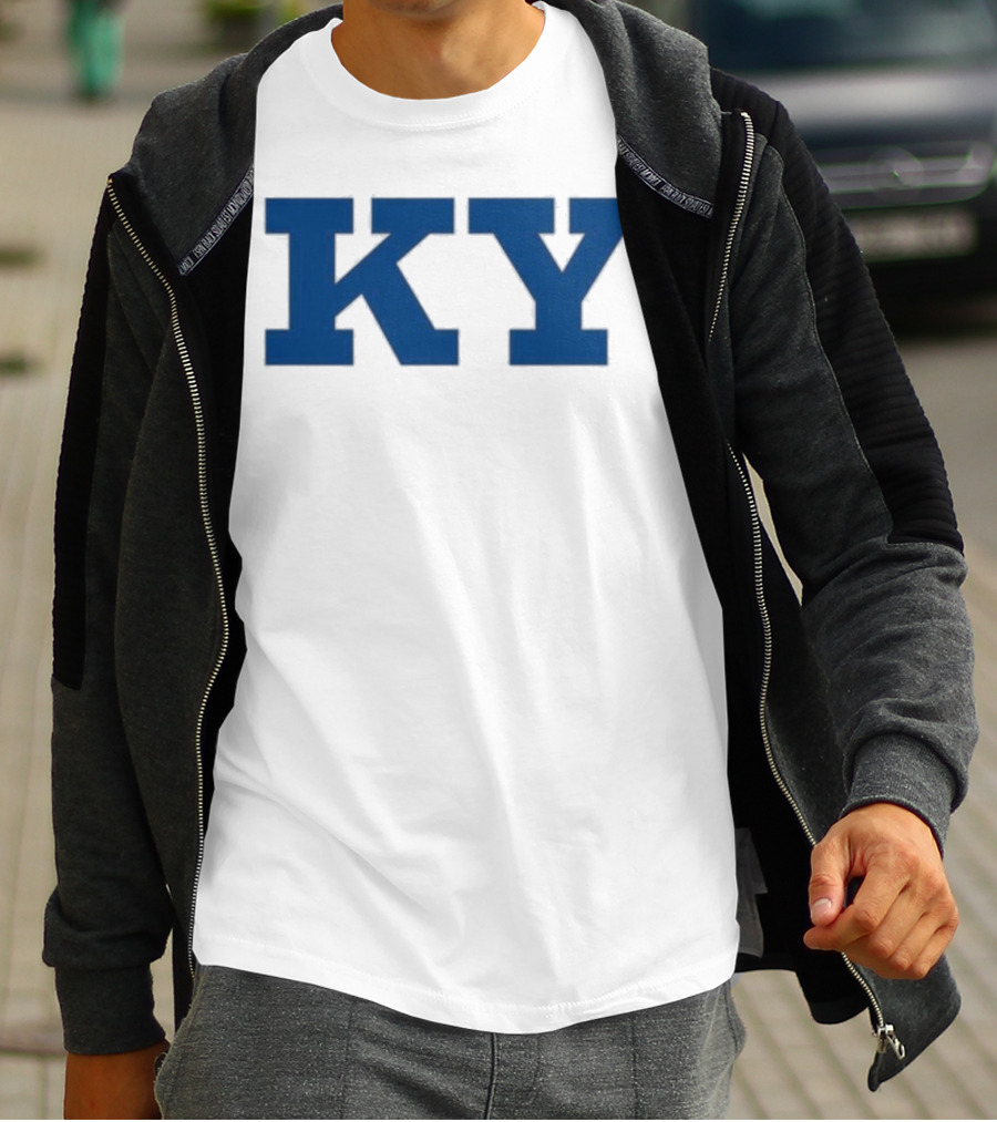 Kentucky KY Bold Blue Letters Iconic State Pride T-Shirt