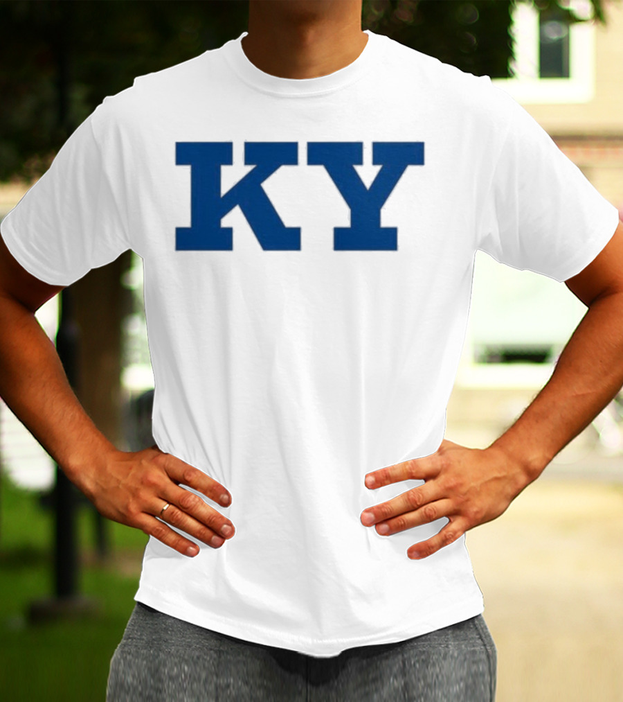 Kentucky KY Bold Blue Letters Iconic State Pride T-Shirt