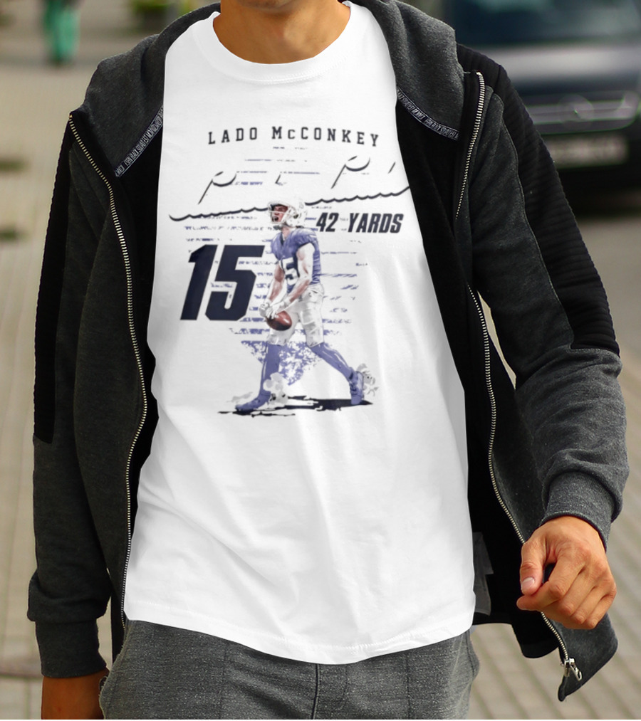 Ladd McConkey Punt Return 42 Yards 15 T-Shirt
