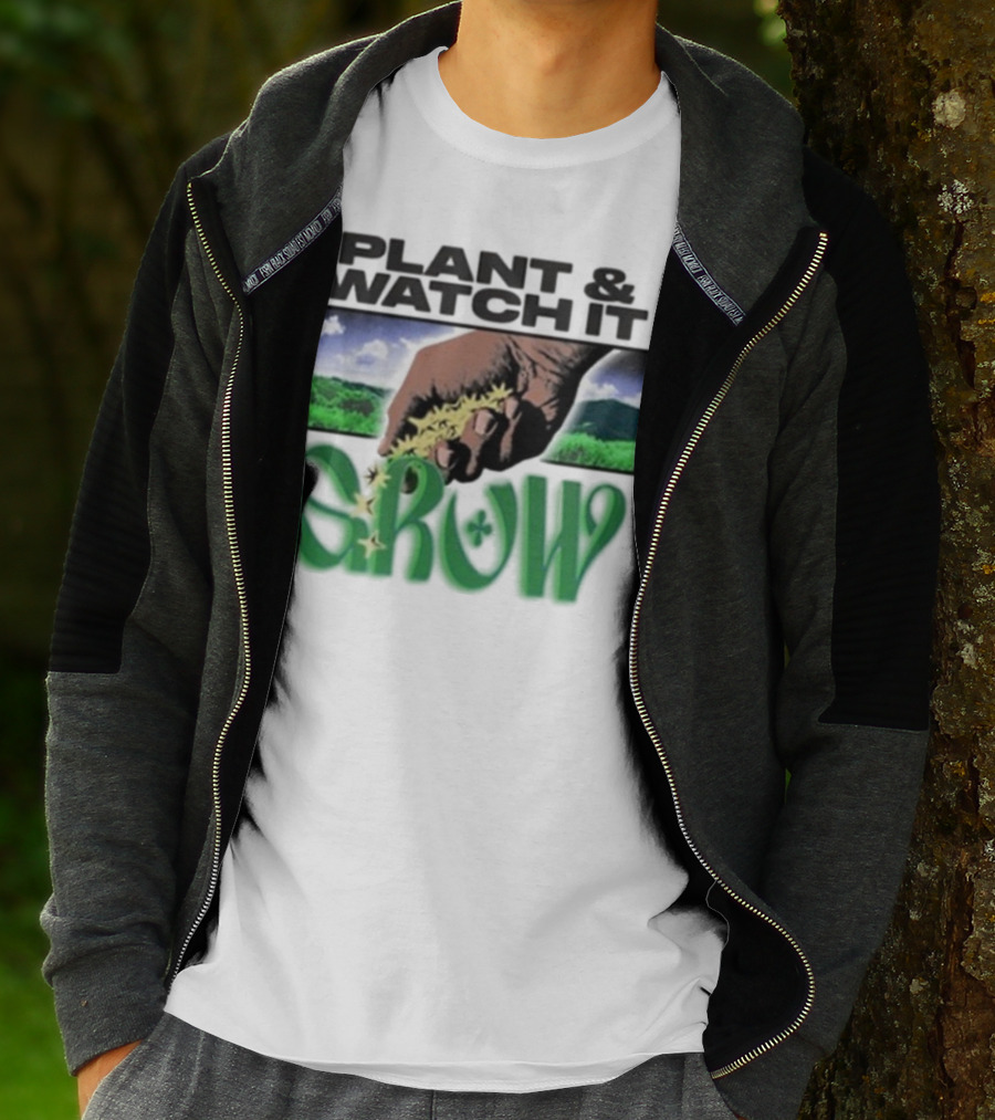 Plant & It Grow Hand With Nature Scenery T-Shirt