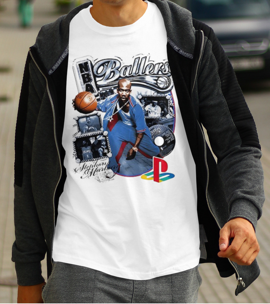 NBA Ballers Stephon Marbury PS2 Experience Fantasy Lifestyle Of An NBA Superstar T-Shirt