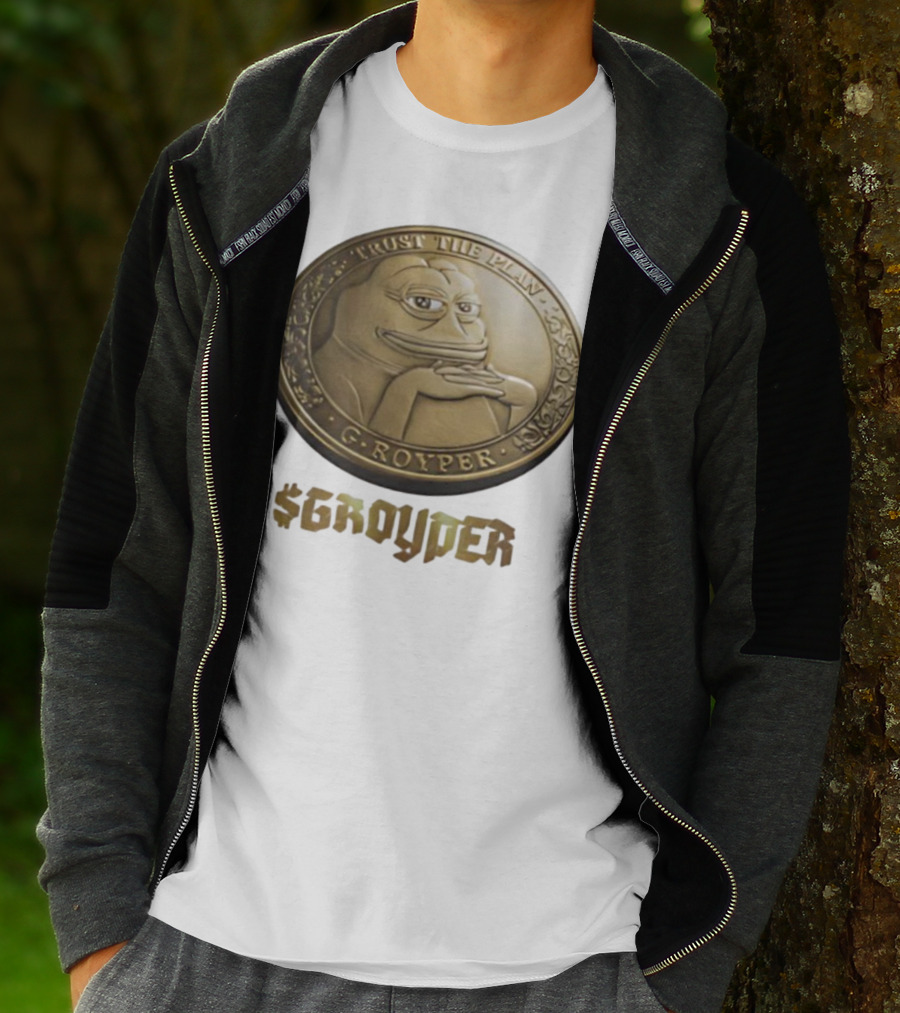 Pepe Frog Trust The Plan Groyper Coin T-Shirt
