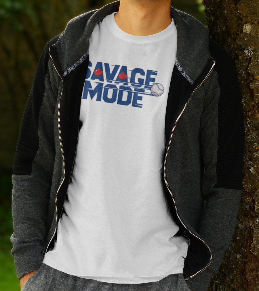 Savage Mode Blue Jays Baseball Maple Leaf Canada T-Shirt