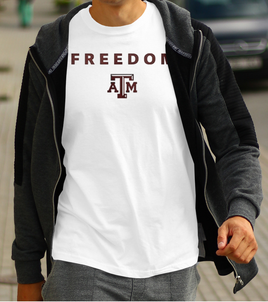 Texas A&M University Charlie Kirk Freedom Collaboration T-Shirt