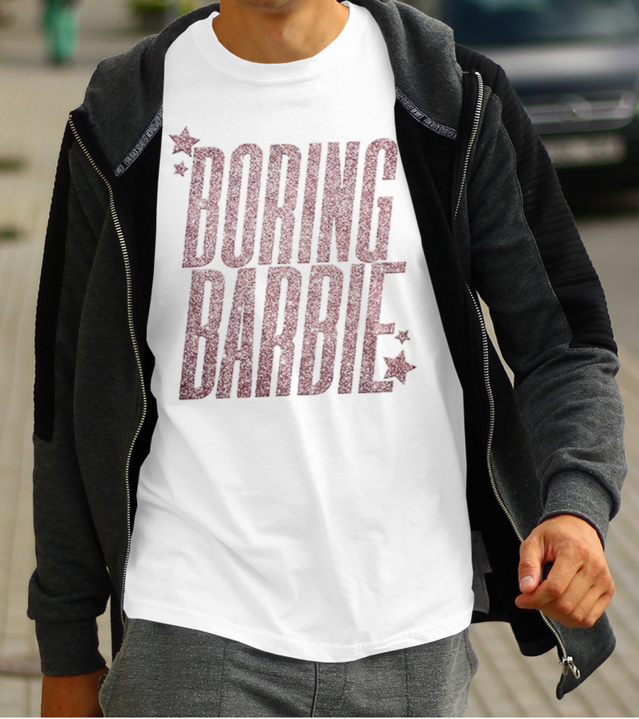 Boring Barbie Bold Red Stars T-Shirt