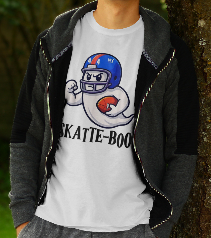 New York Giants Skatte-Boo Ghost Halloween Football Spirit T-Shirt
