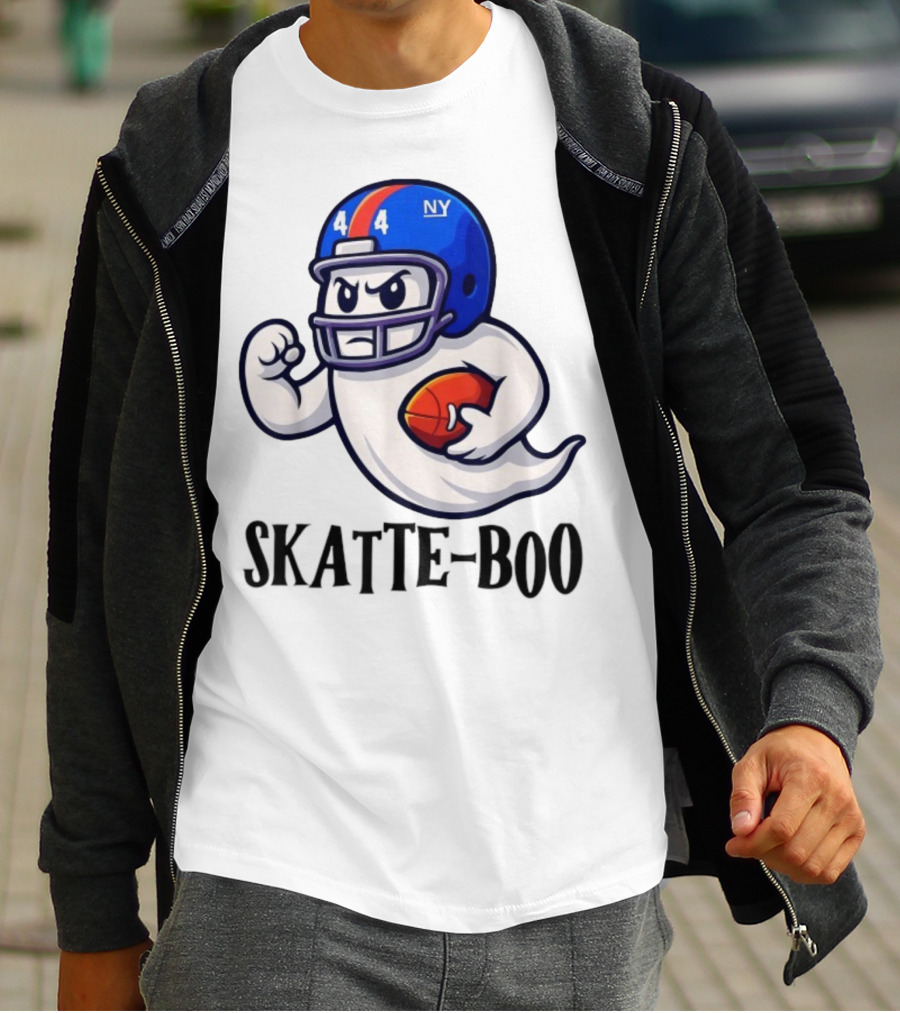 New York Giants Skatte-Boo Ghost Halloween Football Spirit T-Shirt