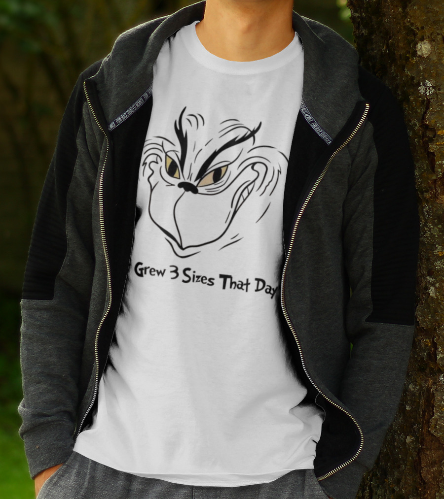 It Grew 3 Sizes That Day Grinch Eyes Yellow Darkness T-Shirt