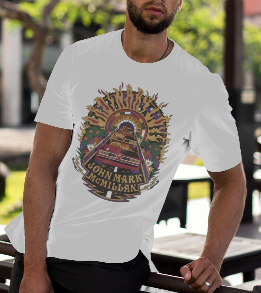 John Mark McMillan Cars And Tunnel Psychedelic Art T-Shirt