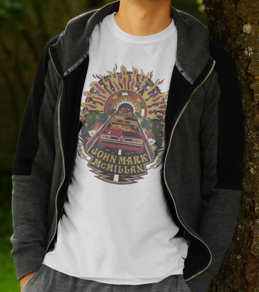 John Mark McMillan Cars And Tunnel Psychedelic Art T-Shirt