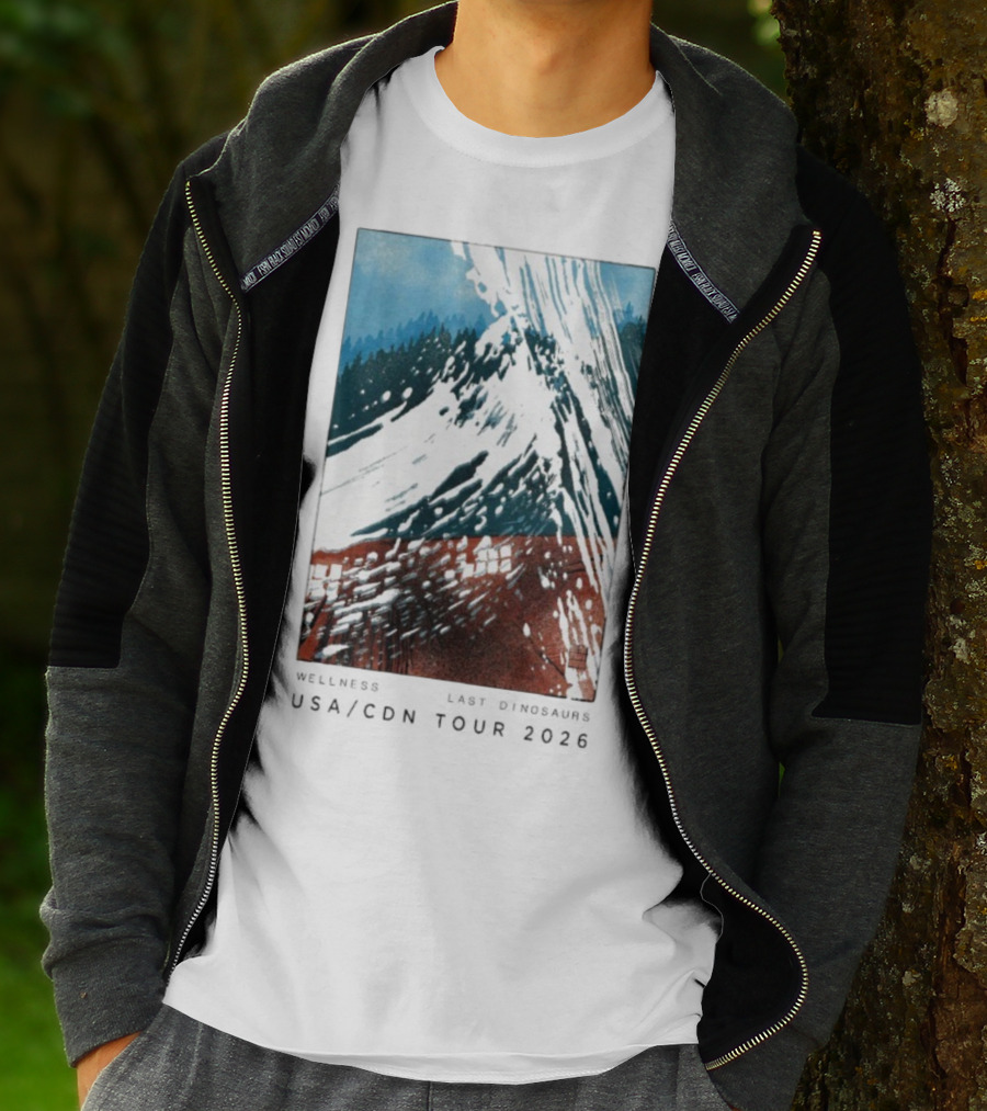 Wellness Last Dinosaurs USA CDN Tour 2026 T-Shirt