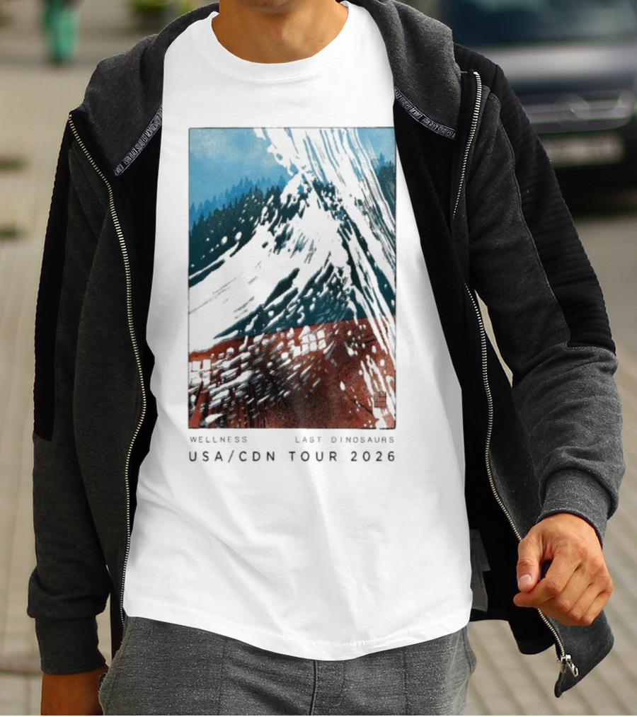 Wellness Last Dinosaurs USA CDN Tour 2026 T-Shirt
