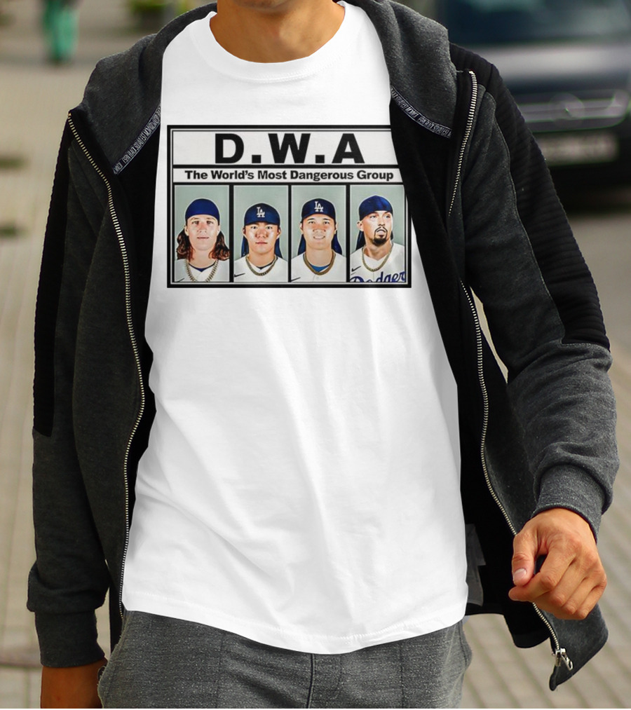 Los Angeles Dodgers D.W.A The World’s Most Dangerous Group T-Shirt