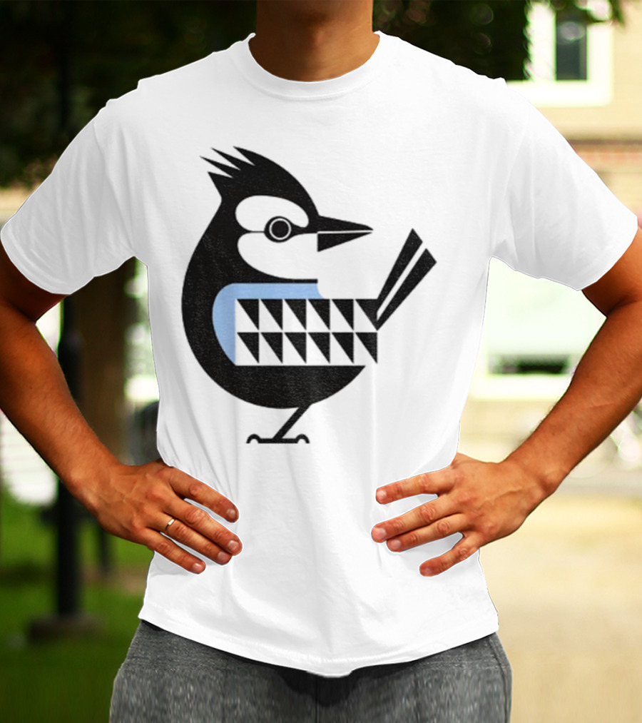 Toronto Blue Jays Retro Blue Bird Baseball Illustration T-Shirt