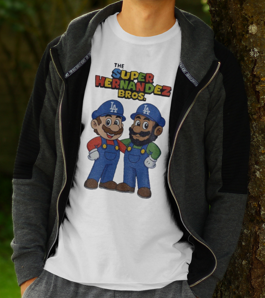 The Super Hernandez Bros LA Baseball Theme T-Shirt