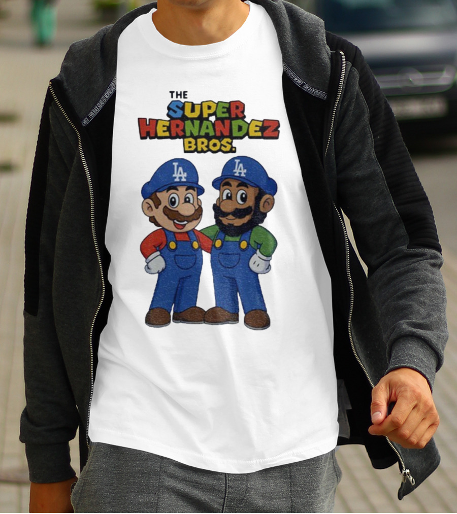 The Super Hernandez Bros LA Baseball Theme T-Shirt