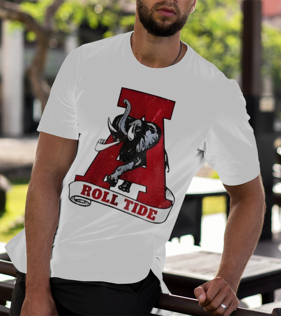 Vintage Roll Tide Alabama Crimson Tide Elephant Retro A T-Shirt