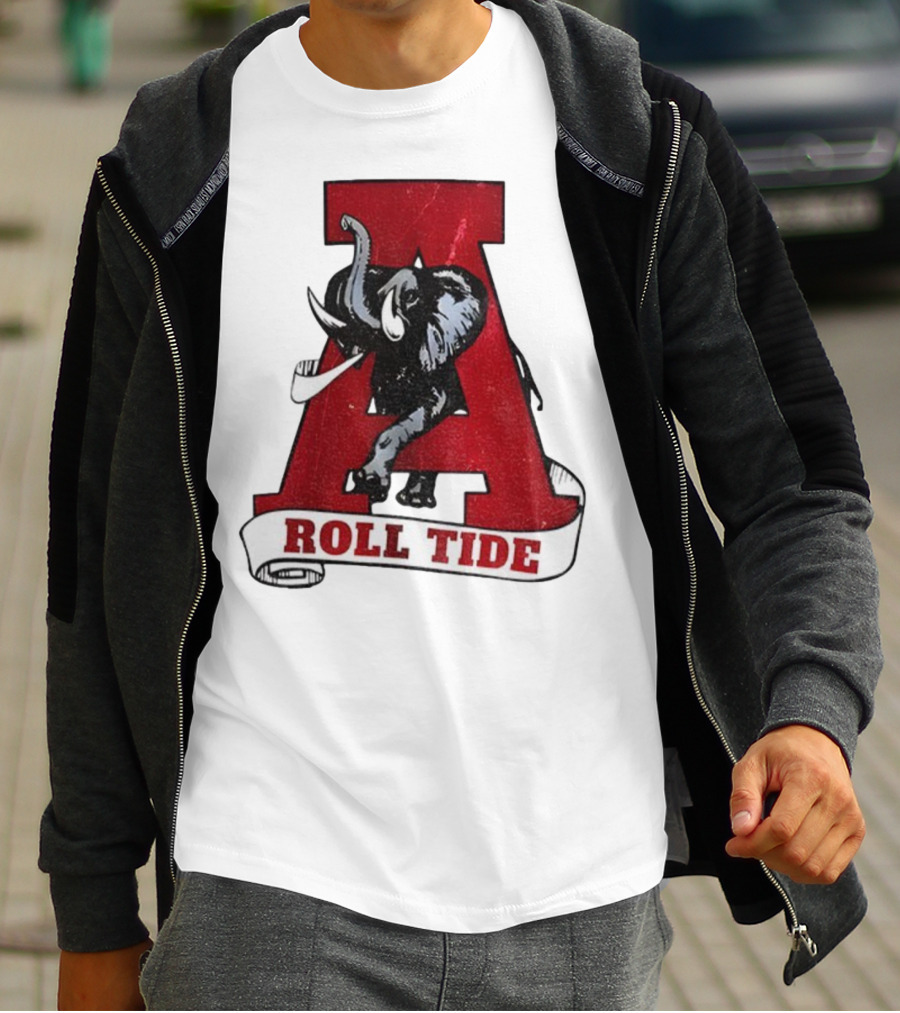 Vintage Roll Tide Alabama Crimson Tide Elephant Retro A T-Shirt