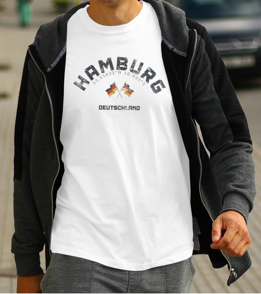 Hamburg Deutschland Flags Iconic Germany Heritage T-Shirt