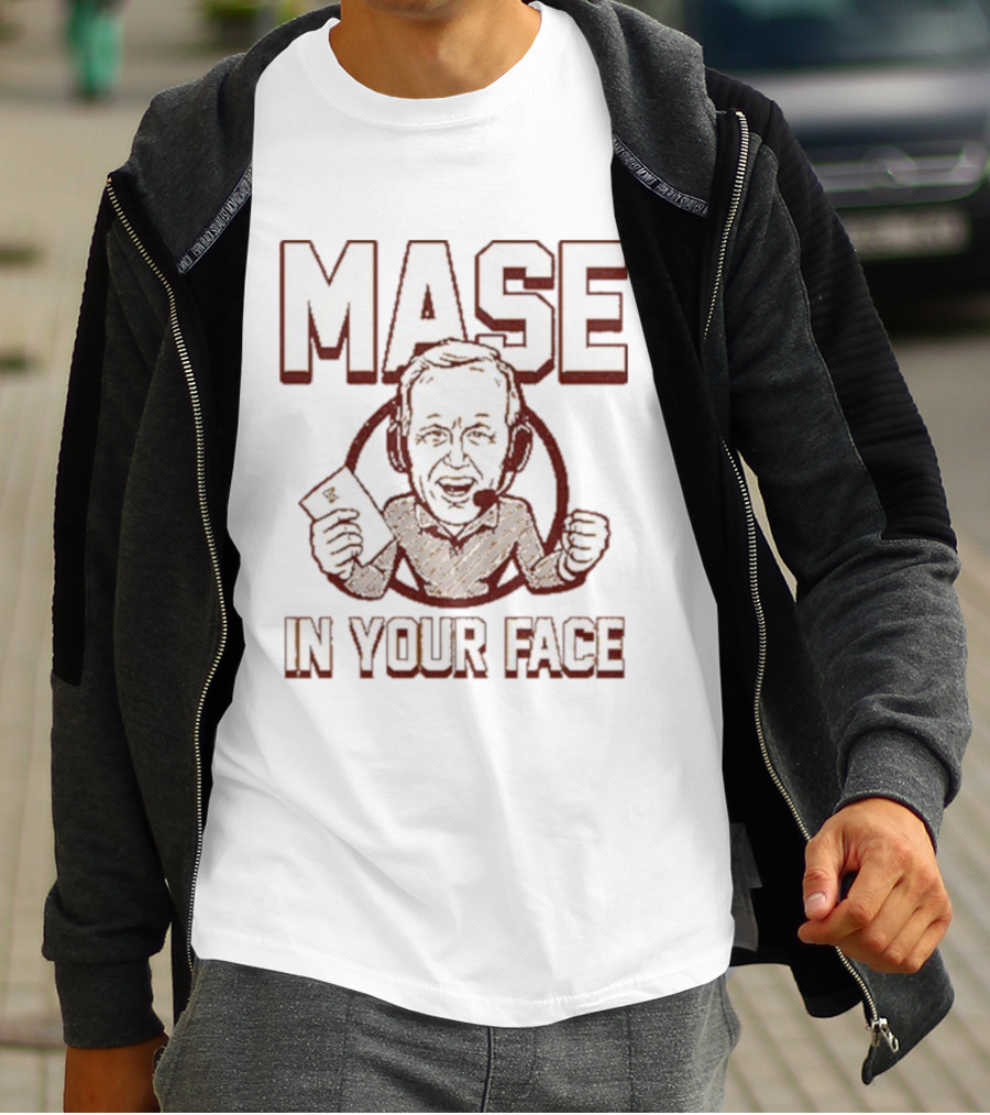 Mase In Your Face Coach Glen Mason Cartoon Style T-Shirt