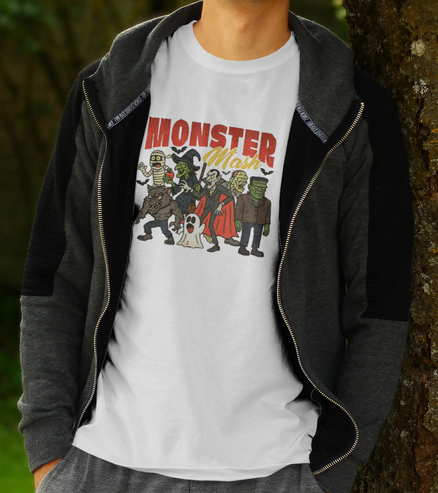 Monster Mash Vintage Horror Movie Vampire Monster Bash T-Shirt