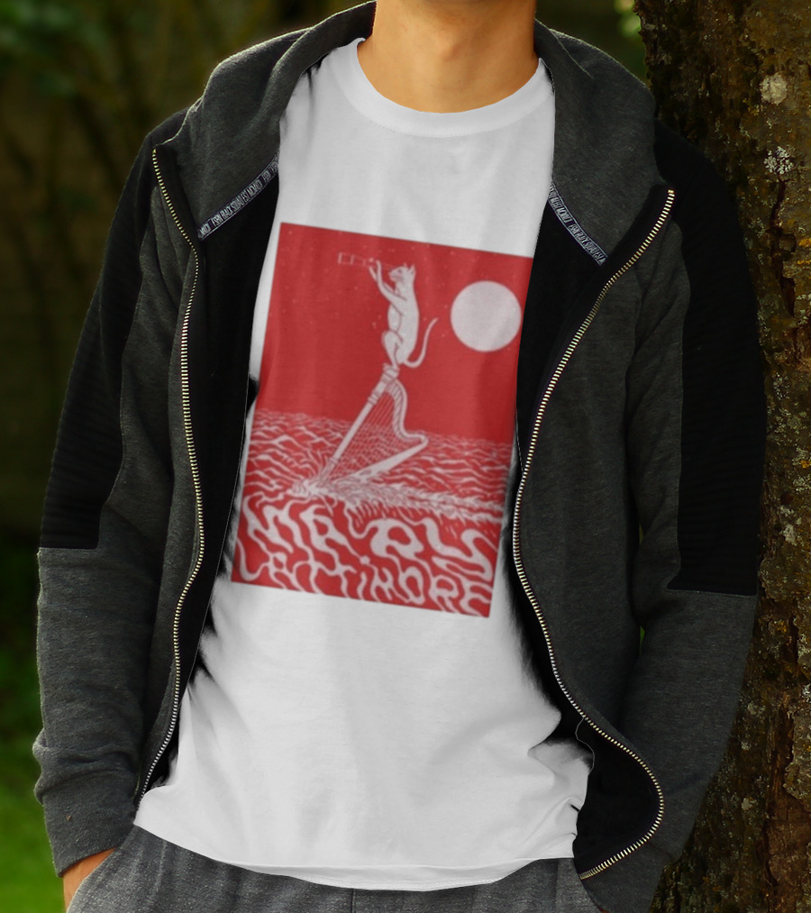 Mary Lattimore Harp Cat Under Full Moon T-Shirt