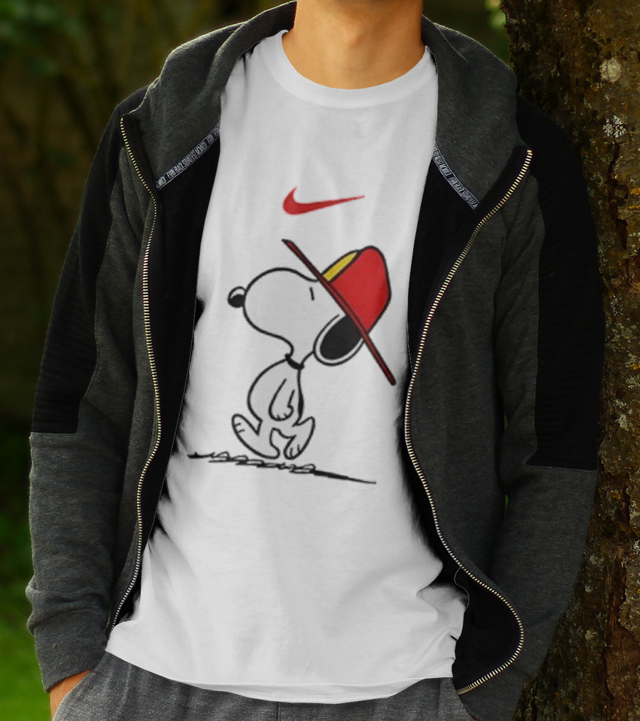 Snoopy Firefighter Nike Once Upon A Time I Was Innocent Then I Joined The Fire Department T-Shirt