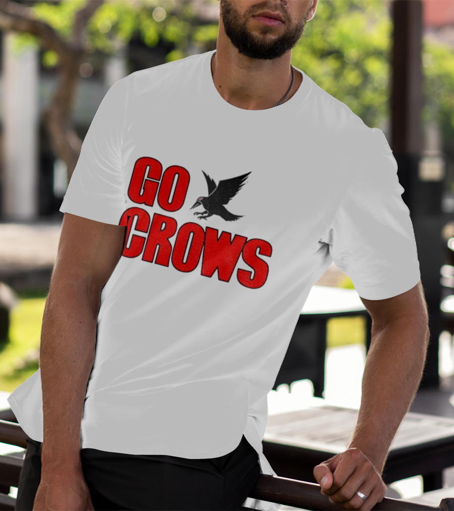 Tom Welling Go Crows Football Enthusiast Ravens Team Spirit T-Shirt