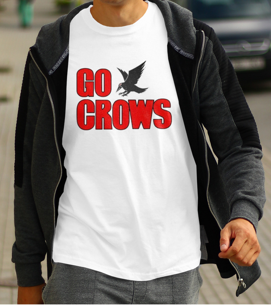Tom Welling Go Crows Football Enthusiast Ravens Team Spirit T-Shirt