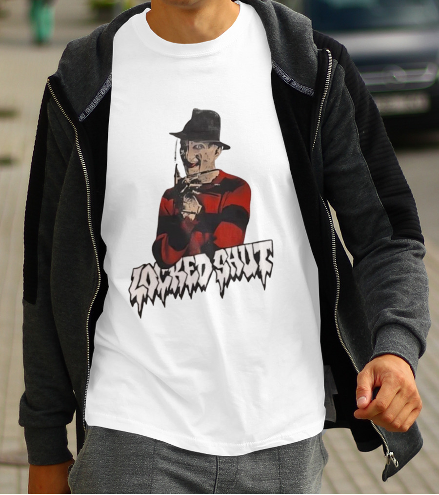 Freddy Krueger Locked Shut Nightmare Horror Character T-Shirt