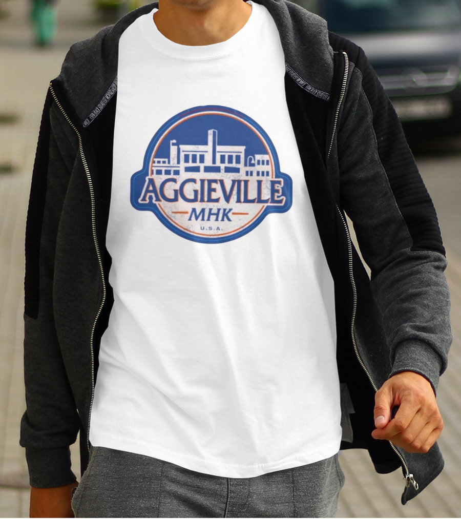 Aggieville MHK USA Manhattan Iconic Retro Style T-Shirt